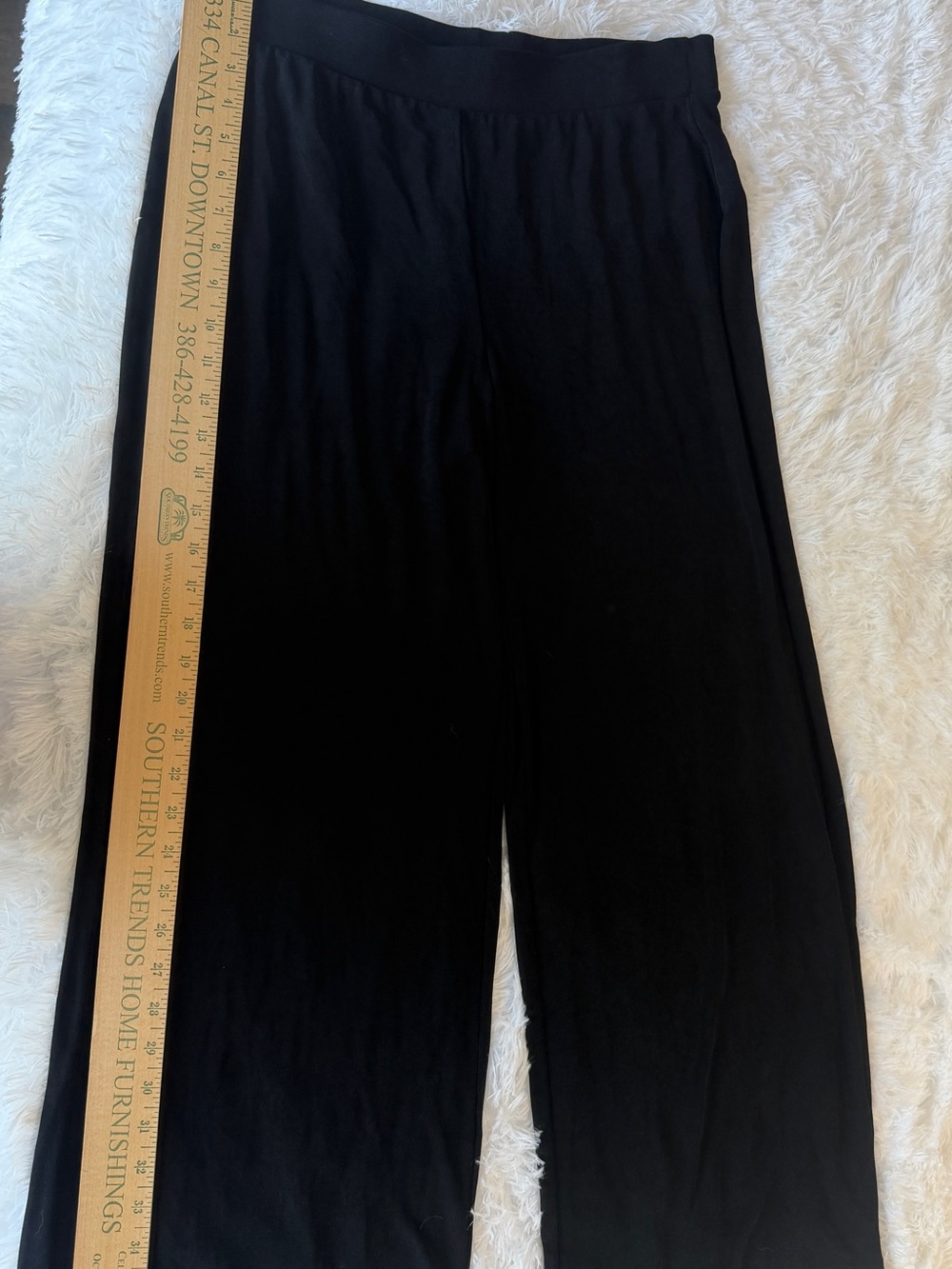 Chico's Black Wide-Leg Lounge Pants